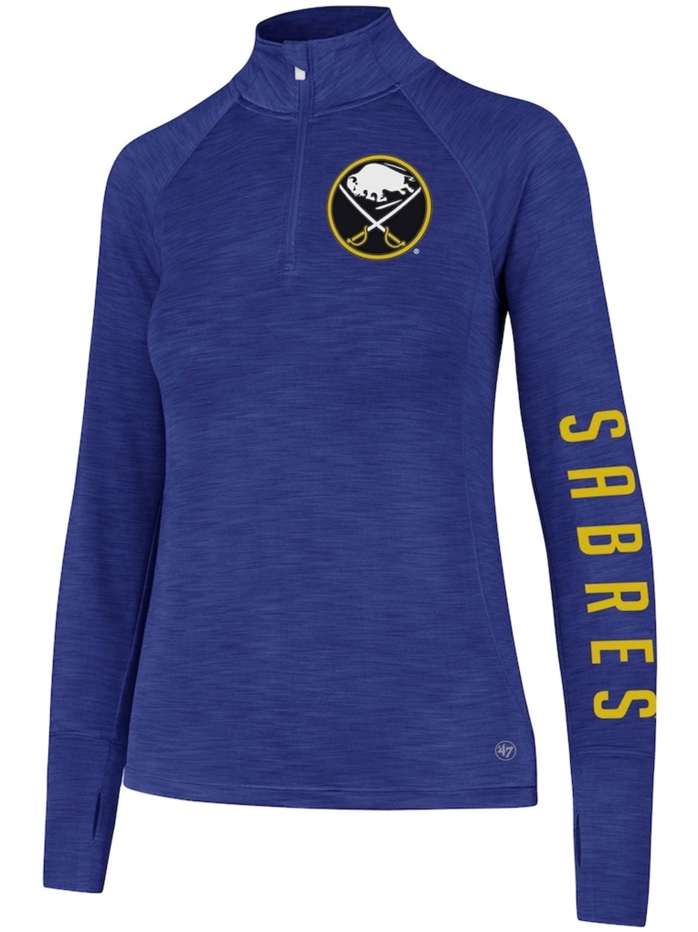 47 Women's Buffalo Sabres Royal Blue Long-Sleeve Quarter-Zip